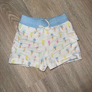 Ice Cream Pattern Kids Swim Trunks